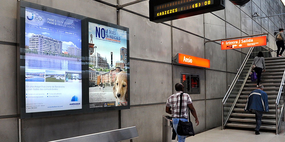 Publicidad Metro Bilbao Circuito Gran Bilbao