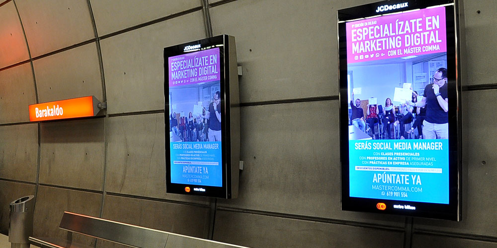 Publicidad Metro Bilbao Circuitos-Combinado Mobiliario