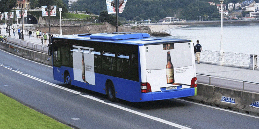 Publicidad Donostia Autobus Rígido Gran Lateral Plus