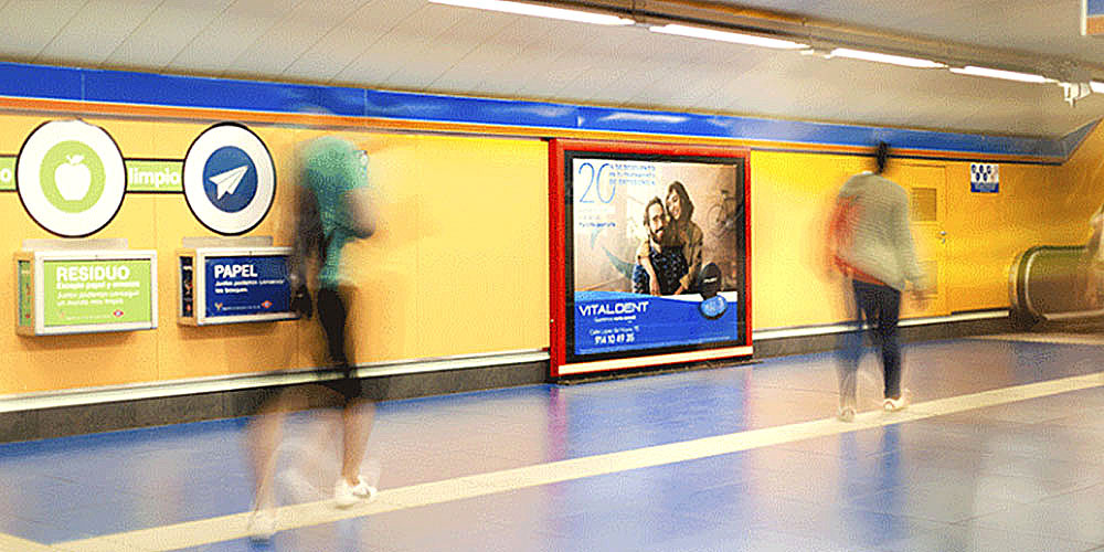 Publicidad Metro Madrid - Jet Bronce