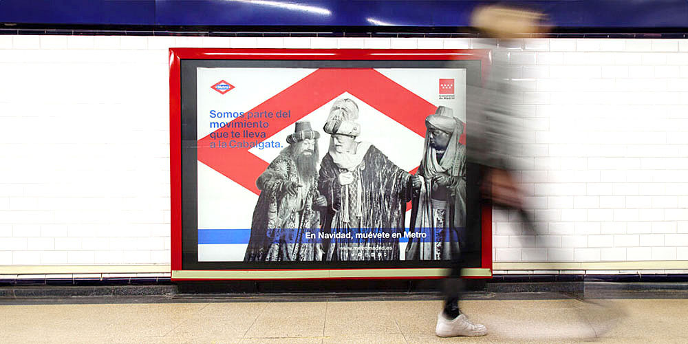 Publicidad Metro Madrid - Jet Plata
