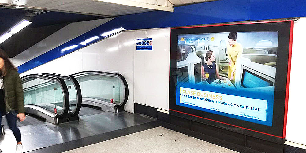 Publicidad Metro Madrid - Jet Platino