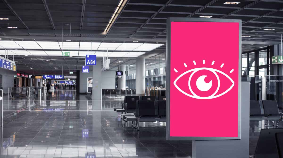 Publicidad en el Aeropuerto Madrid T2