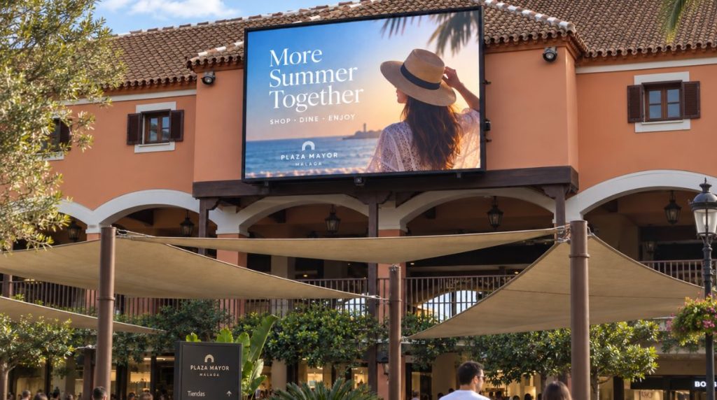 Publicidad en Plaza Mayor Málaga