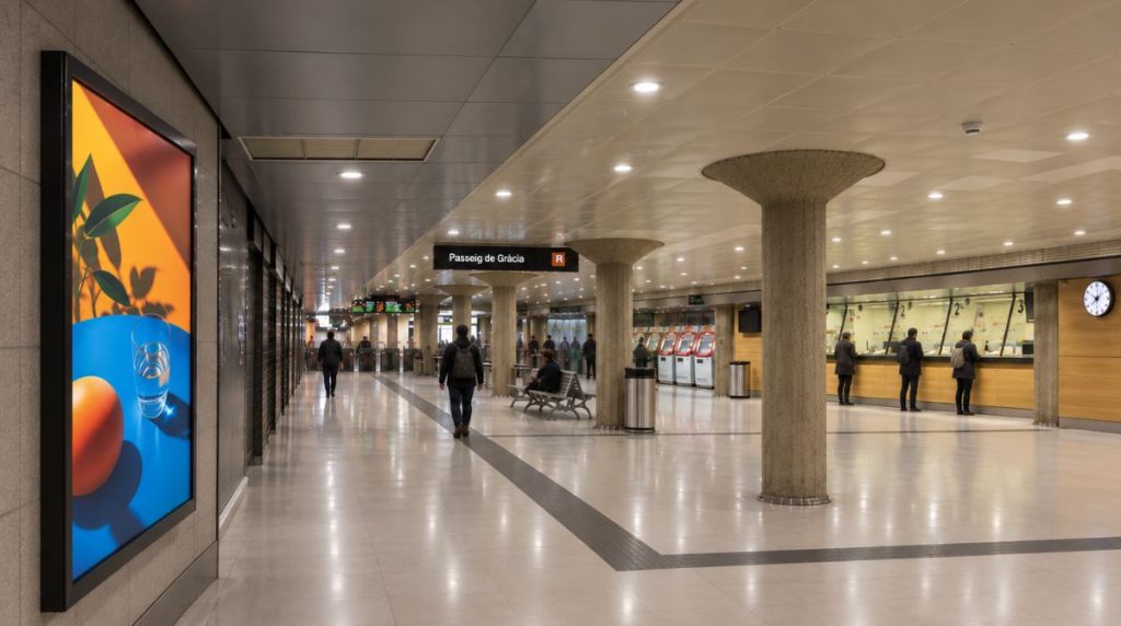 Publicidad en la Estación de Passeig de Gràcia | Alto Impacto